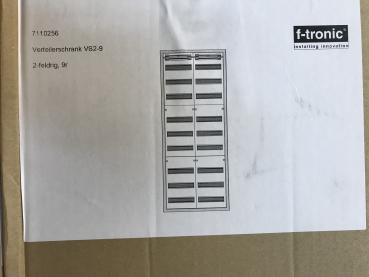 F-Tronic Verteilerschrank 2-feldrig, 9-reihig, 216 Module, HxBxT: 1400x550x210mm , VS2-9 (7110256)